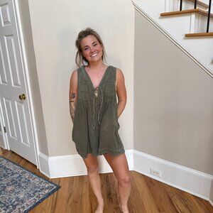 Denim Romper